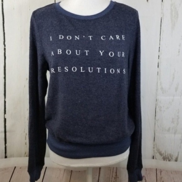 Wildfox Tops - NWOT WILDFOX No Resolution Sweatshirt